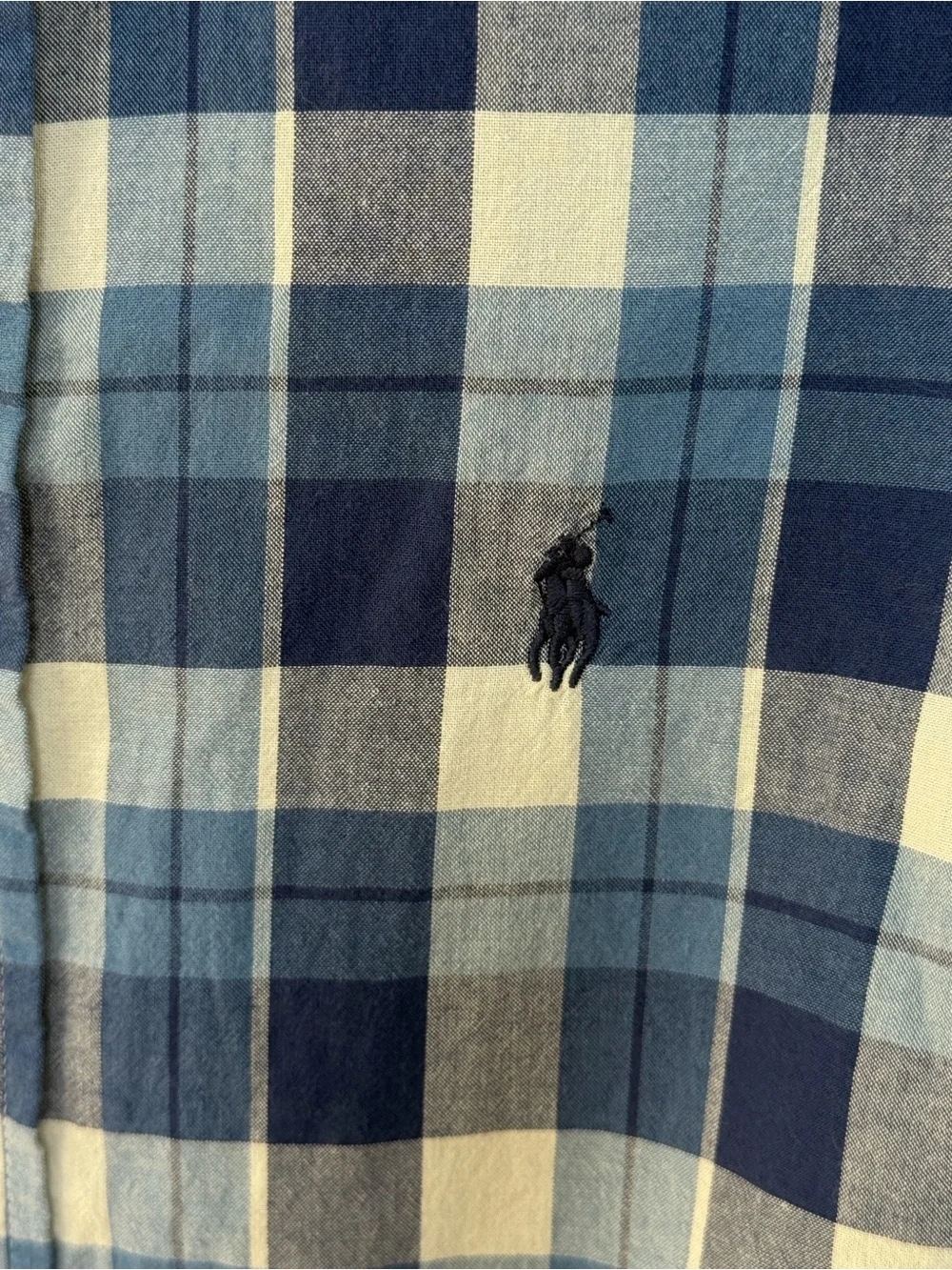 Ralph Lauren Boys 14/16 Plaid Button Down Short Sleeve